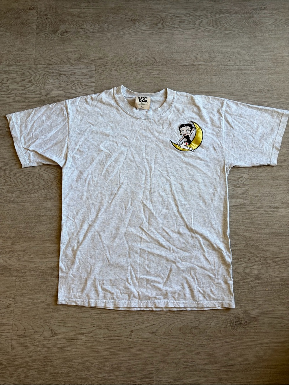 Betty Boop 2003 White Graphic Crewneck T-Shirt